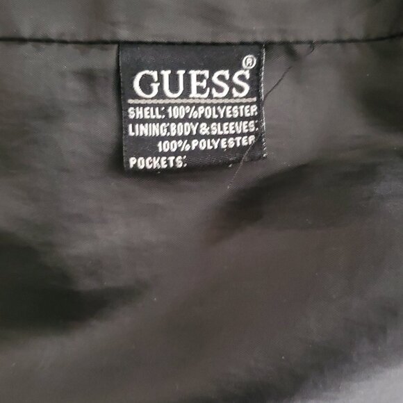 GUESS Zip Front Jacket/ Waist Length Weatherproof Bomber Style/ Size M - Picture 6 of 7